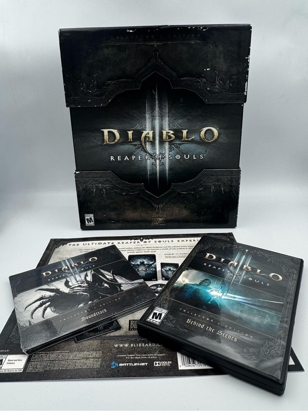 Diablo III Reaper of Souls Collector Box Set No Game Sealed Soundtrack
